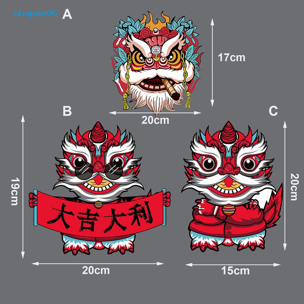 Miếng Dán Trang Trí Xe Hơi Họa Tiết Sư Tử Awake Lion Vui Nhộn Màu Sáng Độc Đáo Trang Trí Van