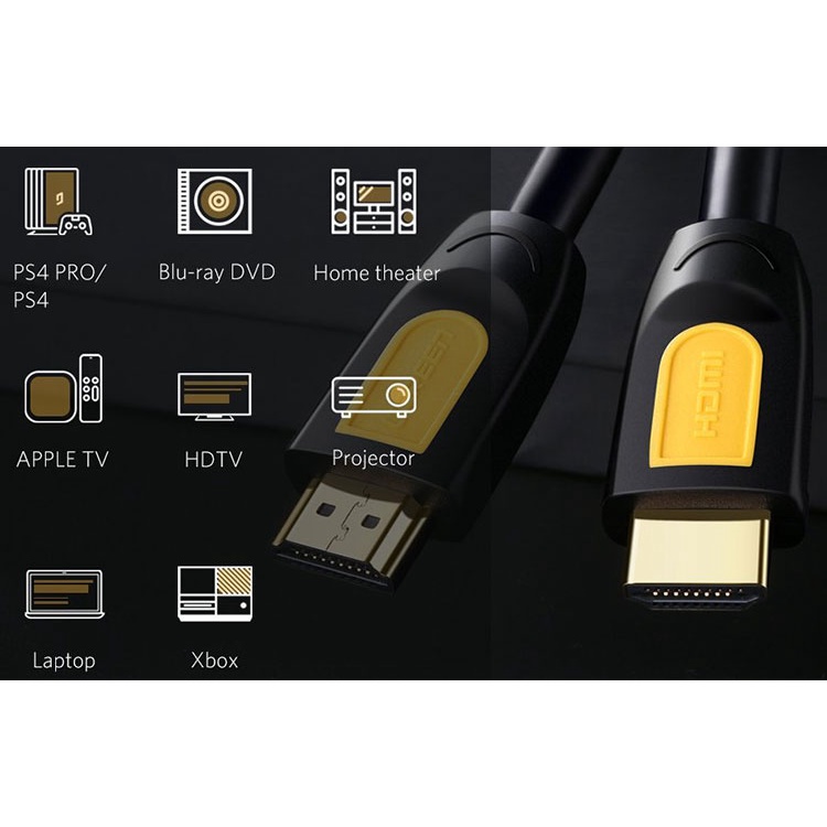 Dây Cáp HDMI 10met Ugreen 10170 Chính Hãng HD101 có chống nhiểu