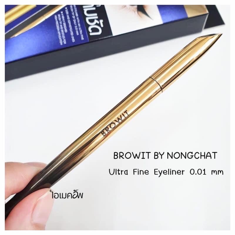 Bút Kẻ Mắt Browit By Nong Chat Ultra Fine Mực Đen, Mực Nâu Siêu Mảnh 0.01mm - Dễ Kẻ, Không Lem, Không Thấm Nước