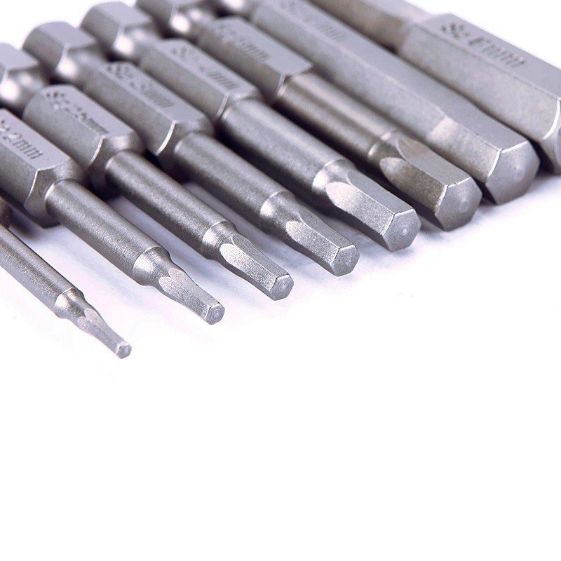 Bộ 8 đầu tua vít lục giác S , cỡ trục 1/4inch và cờ lê lục giác L