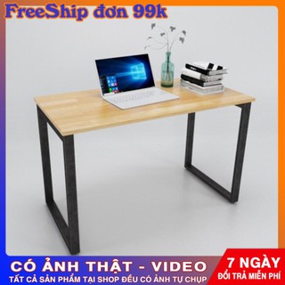 Bàn làm việc chân sắt chữ U - Bàn văn phòng khung sắt [Ảnh thật]