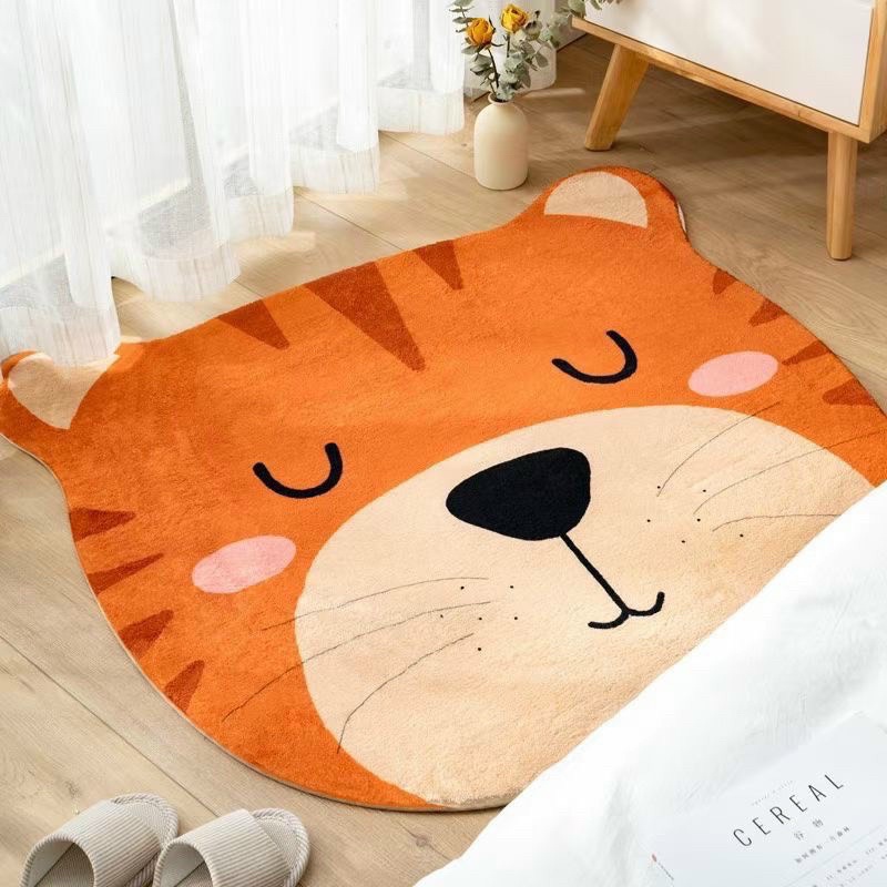 Thảm tròn lông cừu decor mềm mịn,đường kính 100cm