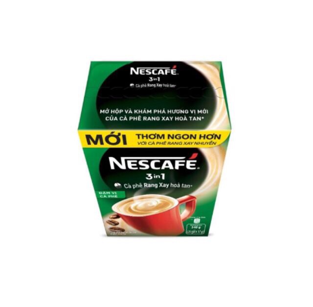 Combo 10 Hộp Nescafe 3 in 1 đậm đặc 20 gói x 17g