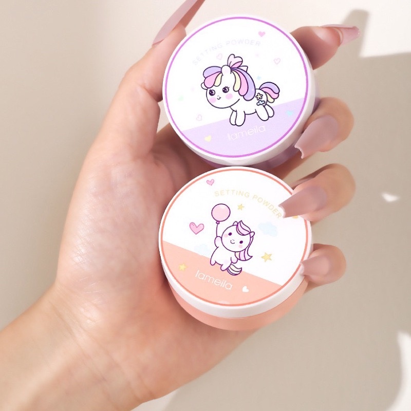 Phấn phủ kì lân Lameila nâng tông, không màu 5g vỏ kì lân cute, phấn mịn kiềm dầu | BigBuy360 - bigbuy360.vn