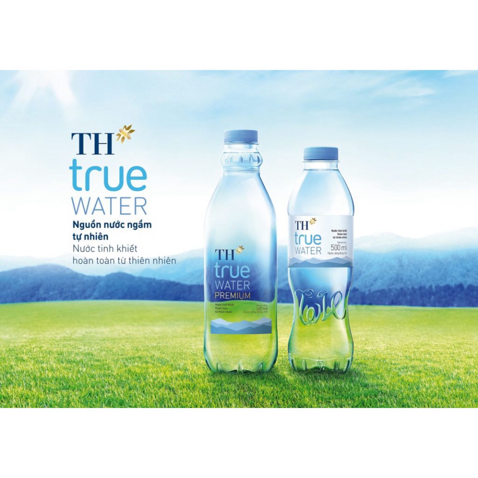 Nước tinh khiết TH True water 500ml(Thùng 24 chai)