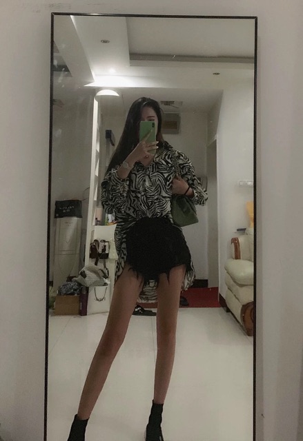 Áo sơ mi lụa hoạ tiết oversize unisex ORDER