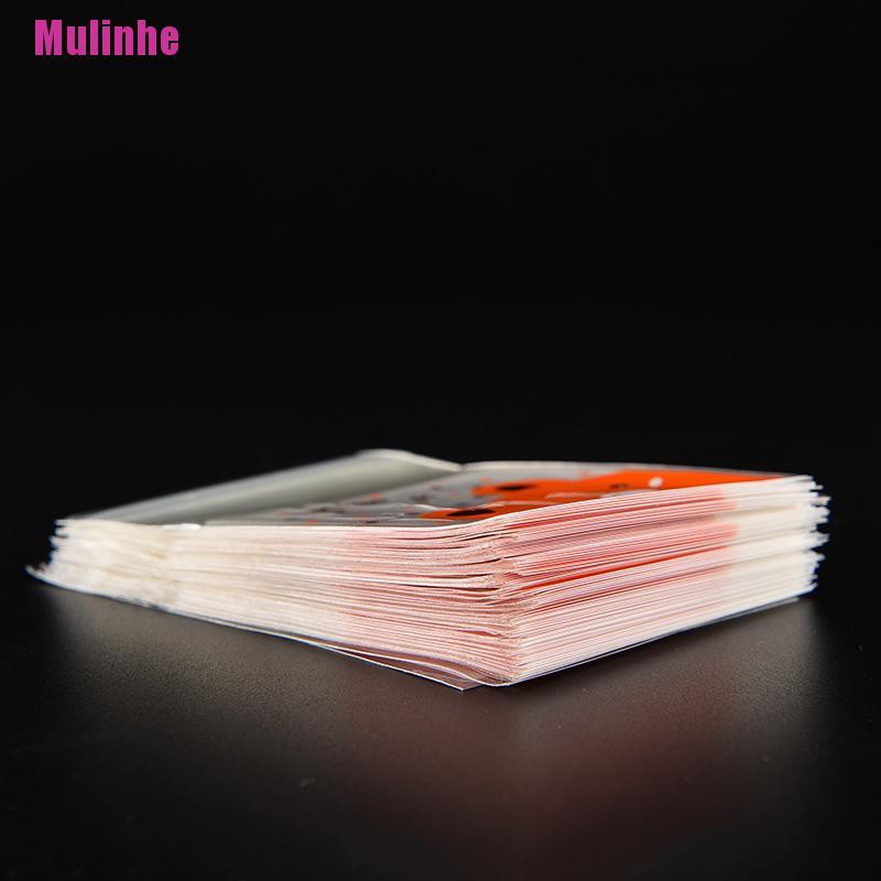 [Mulinhe] 100 Miếng Dán Hình Gấu Túi Nhựa Bóng Kính Đựng Bánh Kẹo