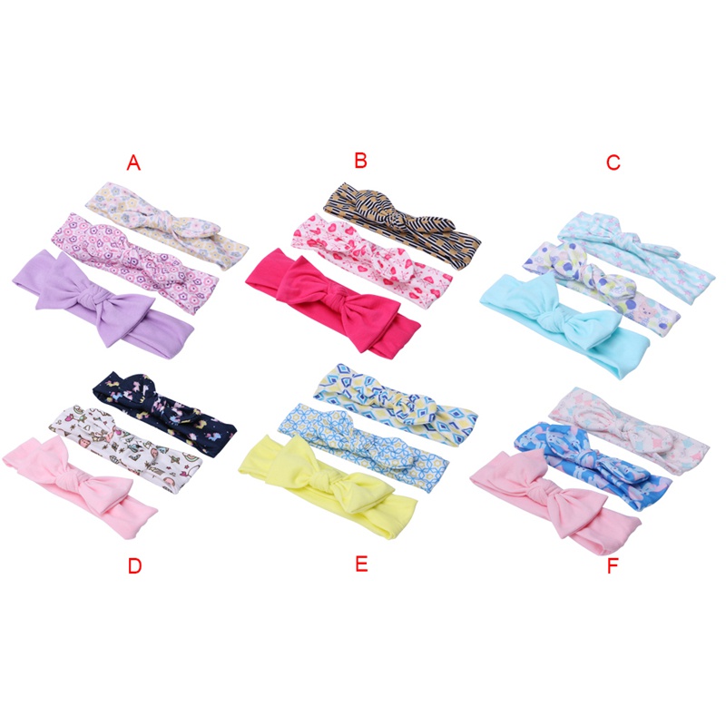 Bộ 3 Băng Đô Cài Tóc Dễ Thương Cho Bé Gái