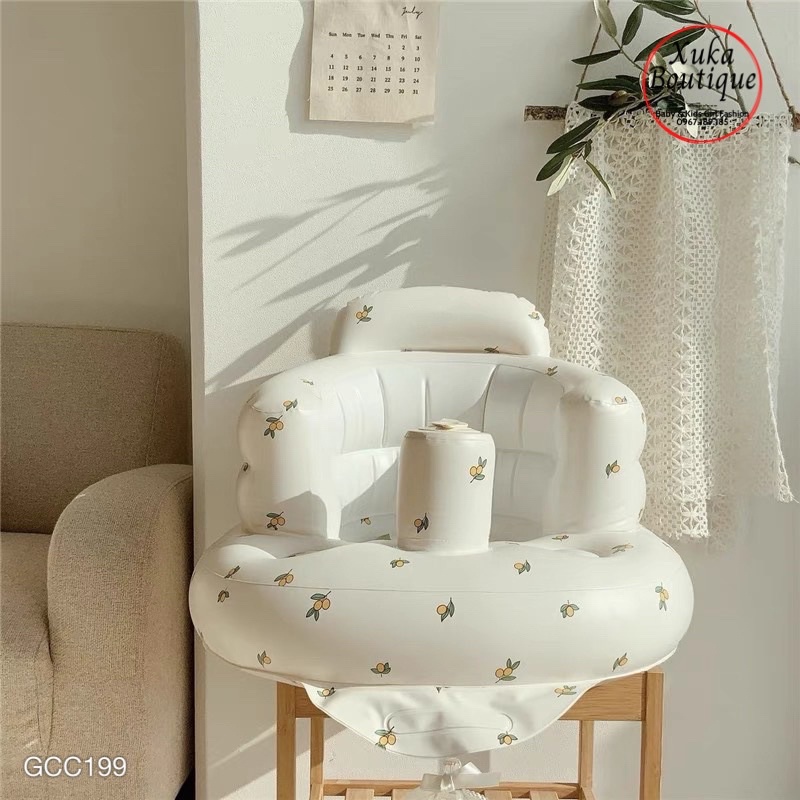 Ghế Hơi Tập Ngồi Cho Bé Cao Cấp Style Hàn Quốc, Ghế Tập Ăn Dặm Cho Bé Từ 4 Tháng Tuổi