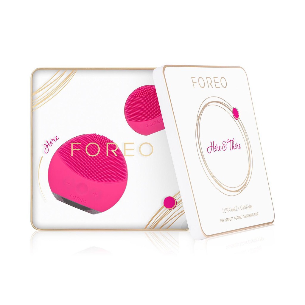 SET MÁY RỬA MẶT FOREO LUNA MINI 2 KÈM MÁY FOREO PLAY - Hàng Mỹ