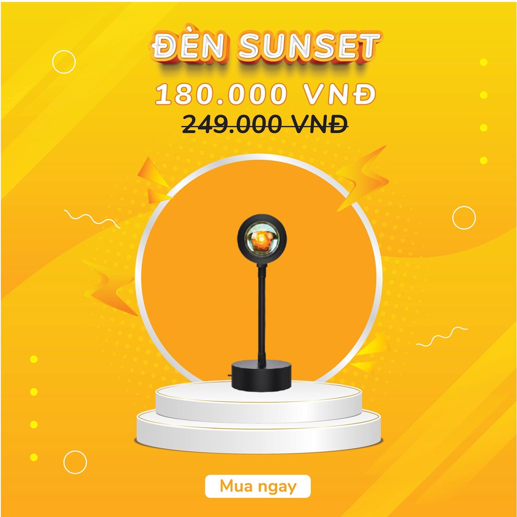 (𝐒𝐈𝐄̂𝐔 𝐇𝐎𝐓) Đèn Sunset TikTok mới nhất 2021