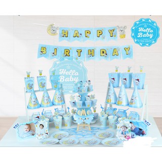 Set trang trí bàn tiệc cho bé tuổi Chuột