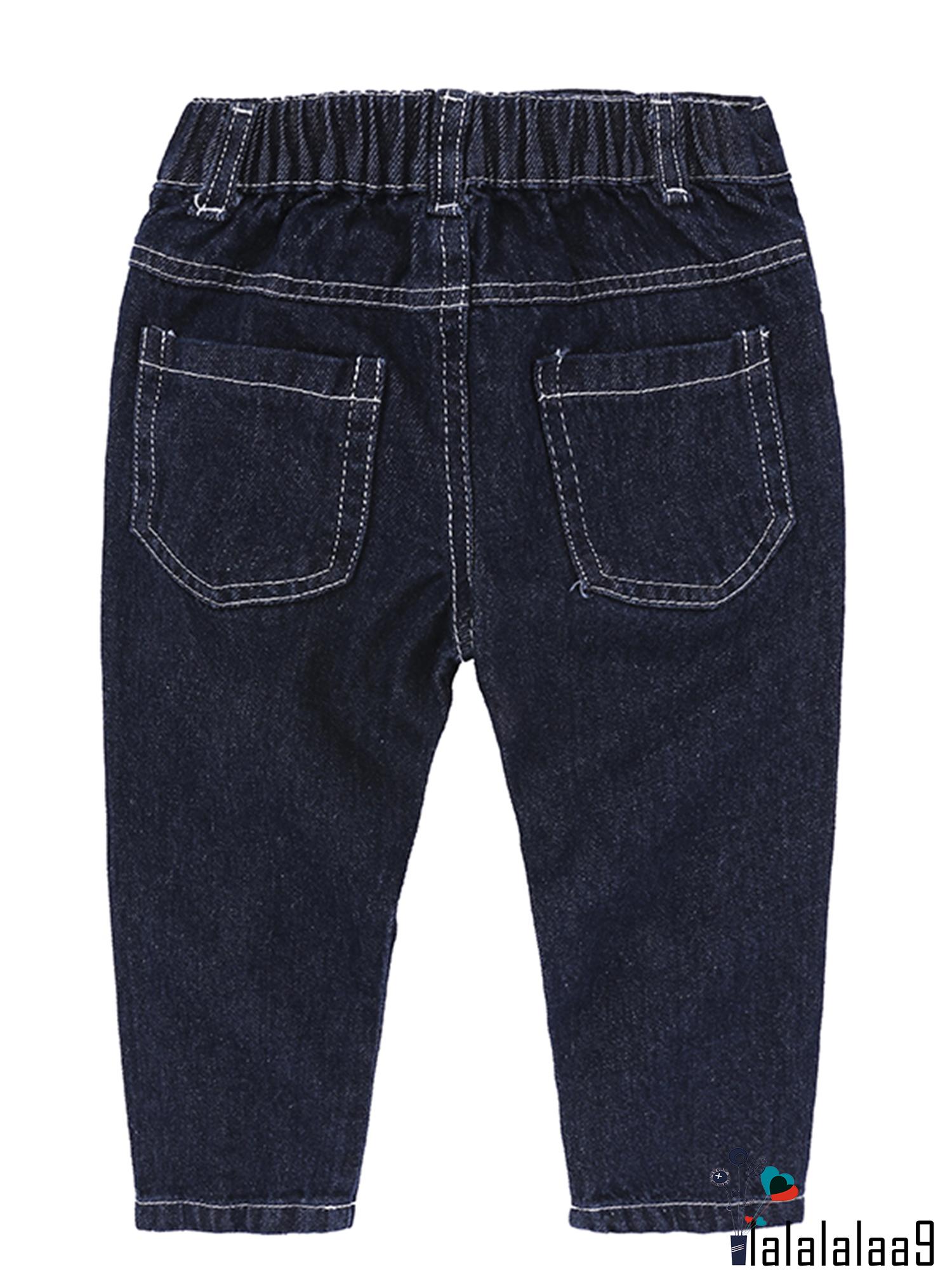 Set Đồ Mùa Hè 2 Món Gồm Áo Hở Vai Màu Trơn + Quần Jeans Rách Cho Bé Gái 9 Tháng Đến 7 Tuổi