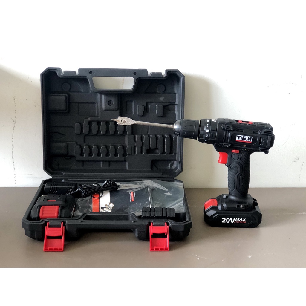 Máy khoan pin TEH 20V TDLI220T đầy đủ 3 chức năng - Bảo hàng 6 tháng chính hãng - Giá tốt nhất thị trường