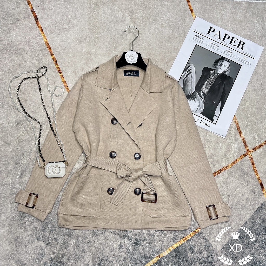 Áo khoác nữ, áo măng tô đẹp hàng Quảng châu cao cấp, chất vải đường may đẹp, phom dáng rộng rãi, sang trọng | BigBuy360 - bigbuy360.vn