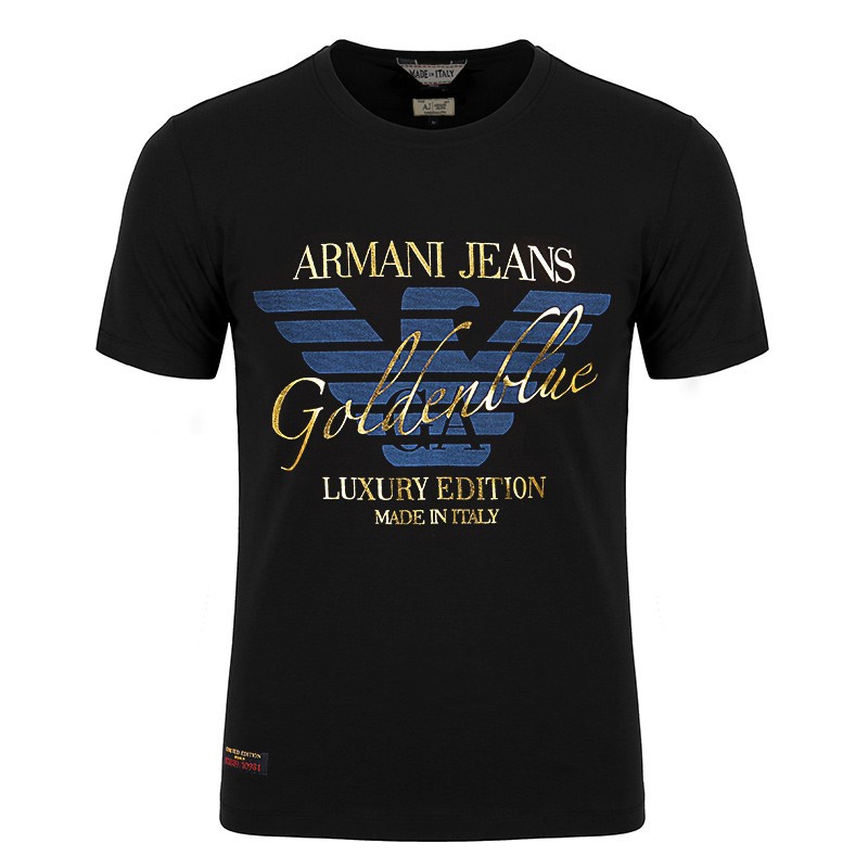 Áo Thun Tay Ngắn Cổ Tròn In Họa Tiết Armani Thời Trang Cho Nam