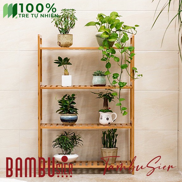 [BAMBOO] Kệ nhà bếp đa năng - kệ gỗ tre để lò vi sóng và đồ dùng nhà bếp, để sách trang trí phòng khách [VERONIA]