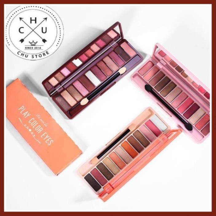 (Rẻ Vô Địch) Phấn Mắt 12 Ô Màu Lameila Play Color Eyes Kèm Cọ Trang Điểm (Chustore P13) . 2