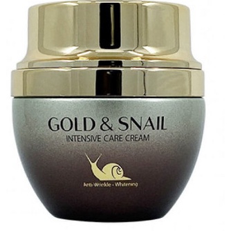 Kem dưỡng giúp nâng tone, trẻ hóa làn da 3W Clinic Gold & Snail Intensive Care Cream 55g