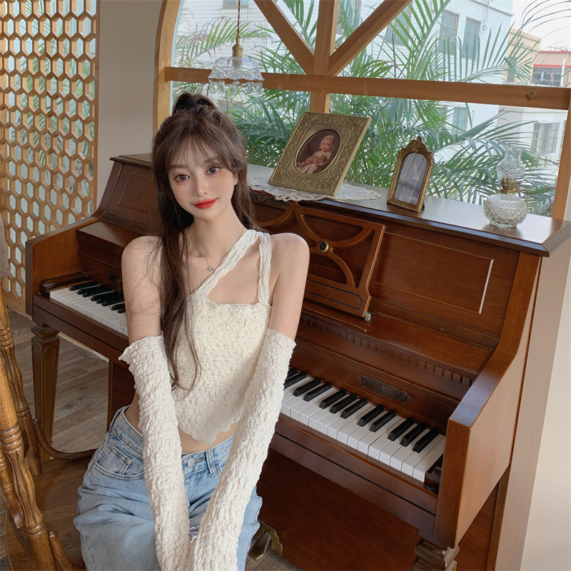 Áo croptop tay dài trễ vai thiết kế độc đáo thời trang quyến rũ dành cho nữ | BigBuy360 - bigbuy360.vn