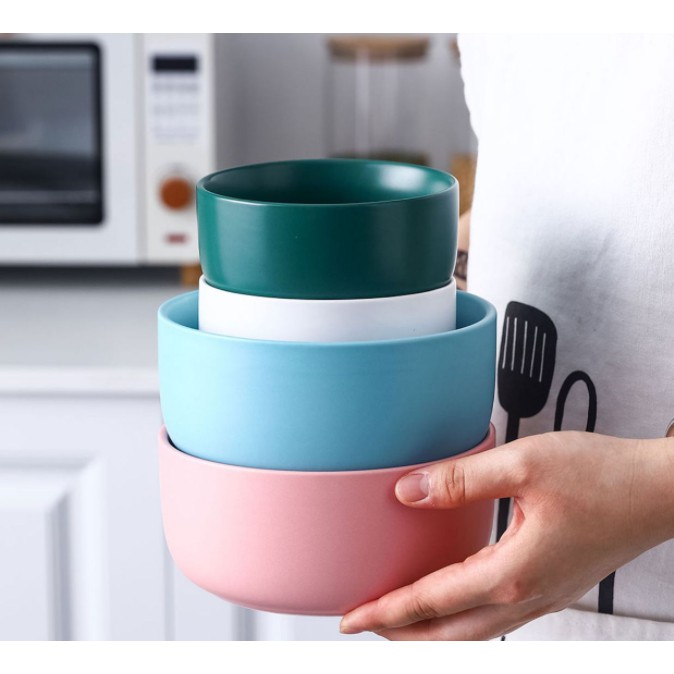 Bát tô ăn mỳ gốm sứ cao cấp nhiều màu hiện đại an toàn sức khỏe