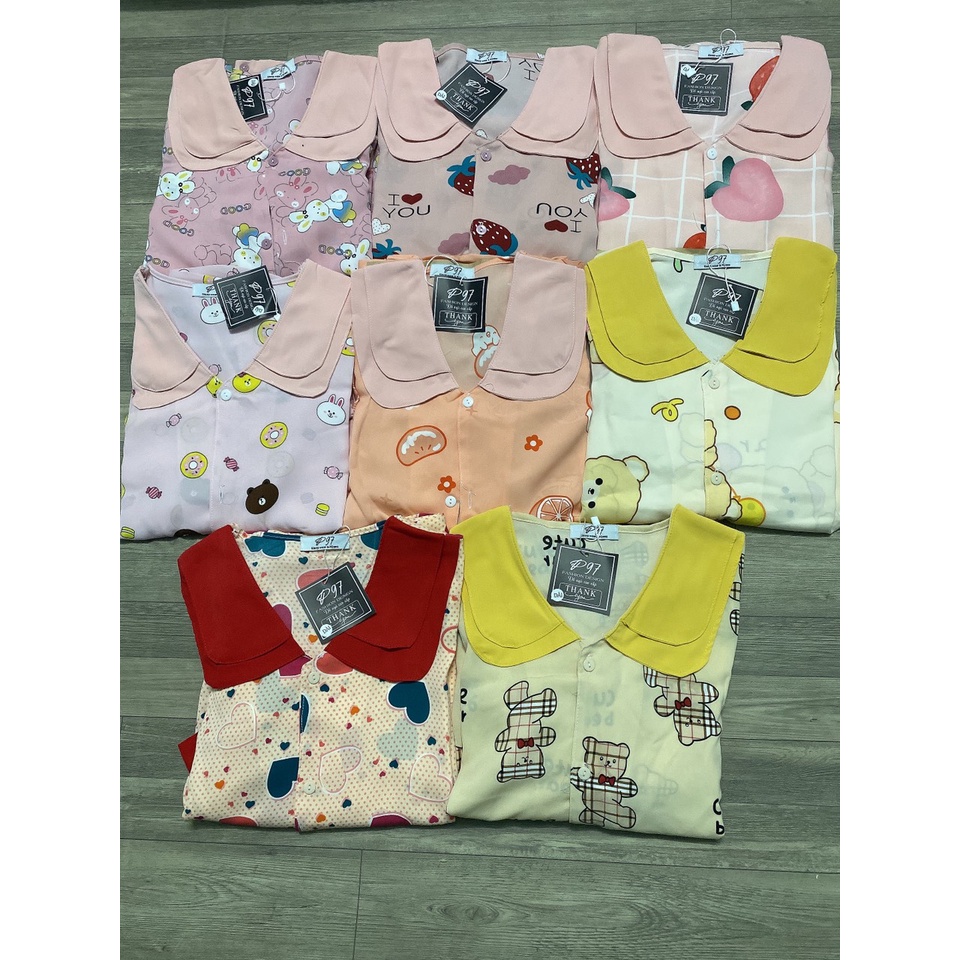 nhiều mẫu pijama nữ tay dài quần dài lụa satin cao cấp giá rẻ