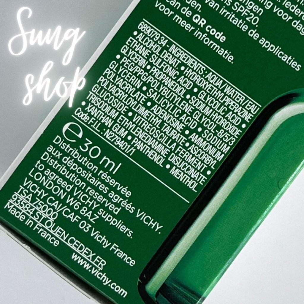 Serum cho da mụn VICHY BHA PROBIOTIC NORMADERM làm sáng da giảm mụn nhọt mun đỏ mụn đầu đen 30ml
