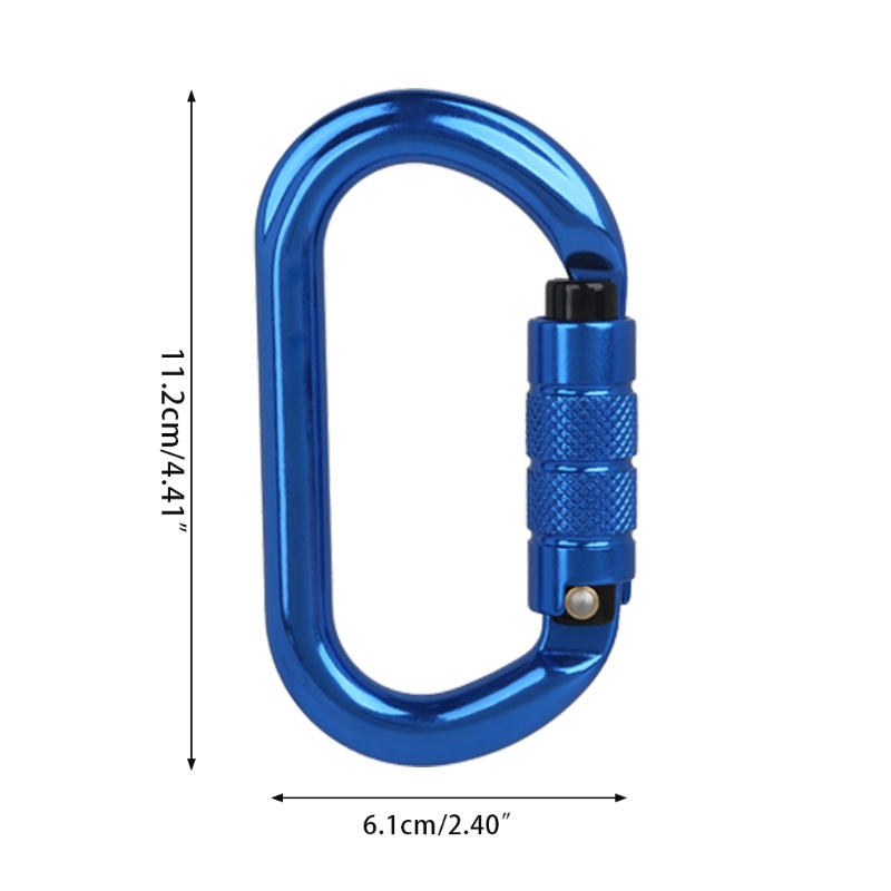 Móc Khóa Carabiner Hình Chữ O An Toàn 25KN Dành Cho Leo Núi