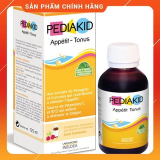VITAMIN PEDIAKID APPETIT TONUS (125ML) Siro Cho Bé Biếng Ăn Giúp Bé Ăn Ngon Tăng Sức Đề Kháng Cho Trẻ Từ 6 tháng tuổi