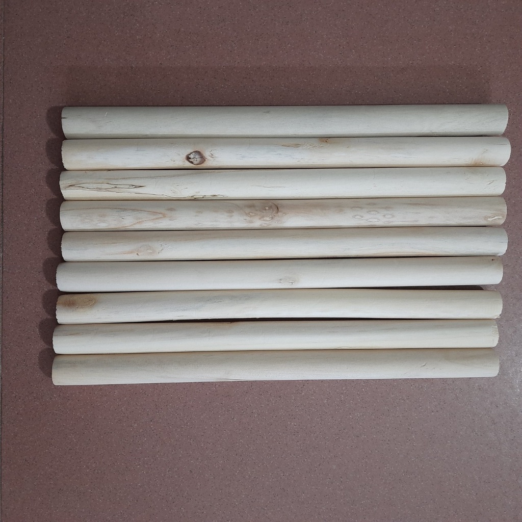 Thanh gỗ tròn dài 0.3m