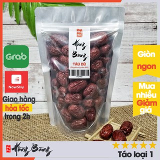 TÁO ĐỎ 250g Hồng Bàng ( táo đỏ hàn quốc hữu cơ sấy khô tự nhiên, ăn trực tiếp, làm trà dưỡng nhan đẹp da, chống lão hóa)