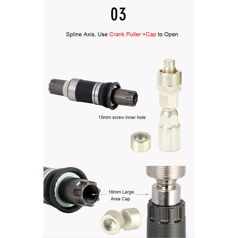 Dụng cụ sửa chữa tháo trục xe đạp leo núi bền bỉ nhiều màu