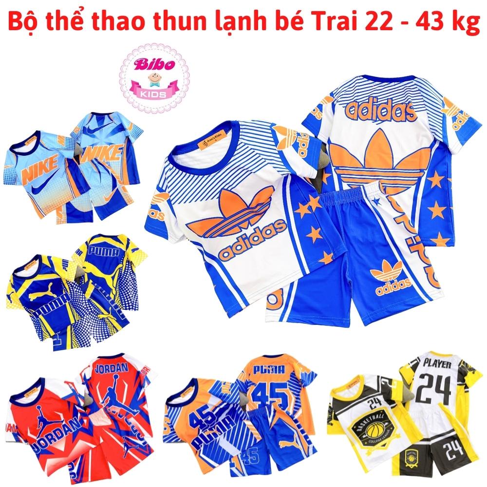 Bộ thun lạnh Hoạt hình 3D siêu bền đẹp cho bé trai 22-40kg - Đồ bộ bé trai, bộ quần áo bé trai, bộ cộc tay bé trai