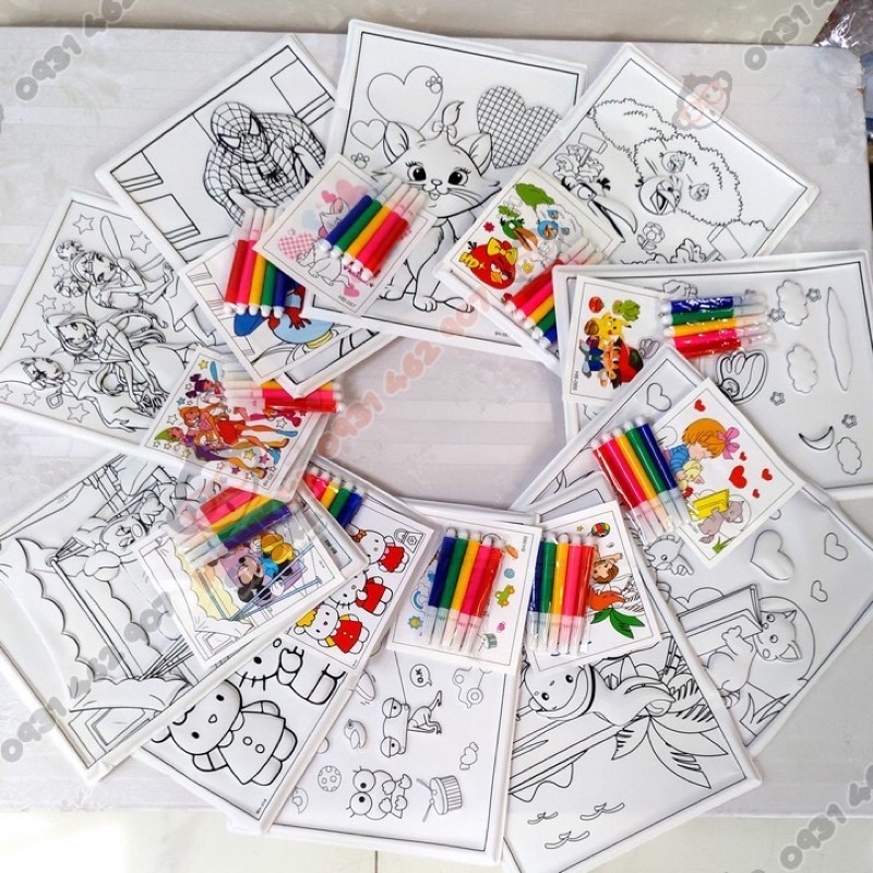 Tranh tô màu 3d tranh nổi nhựa 3đ