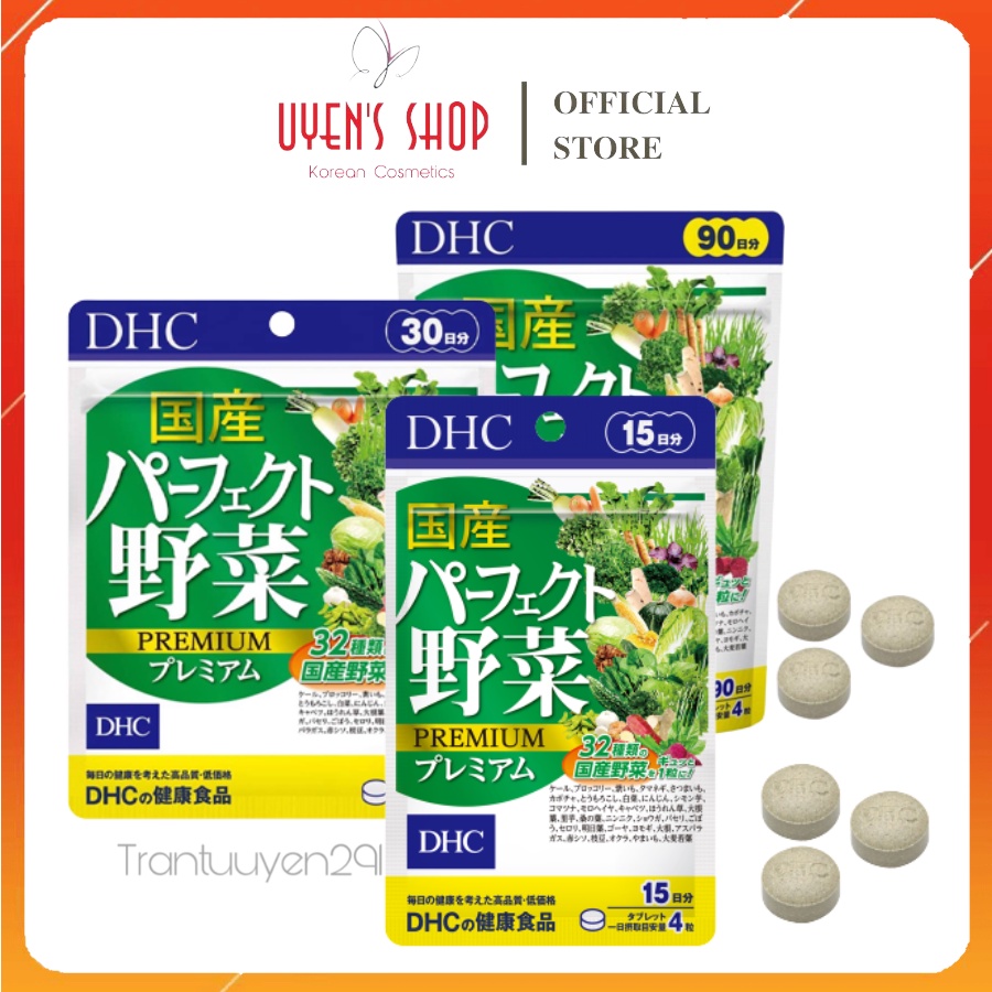 Viên uống bổ sung Rau Củ Tổng hợp DHC Perfect Vegetable - Premium Japanese Harvest