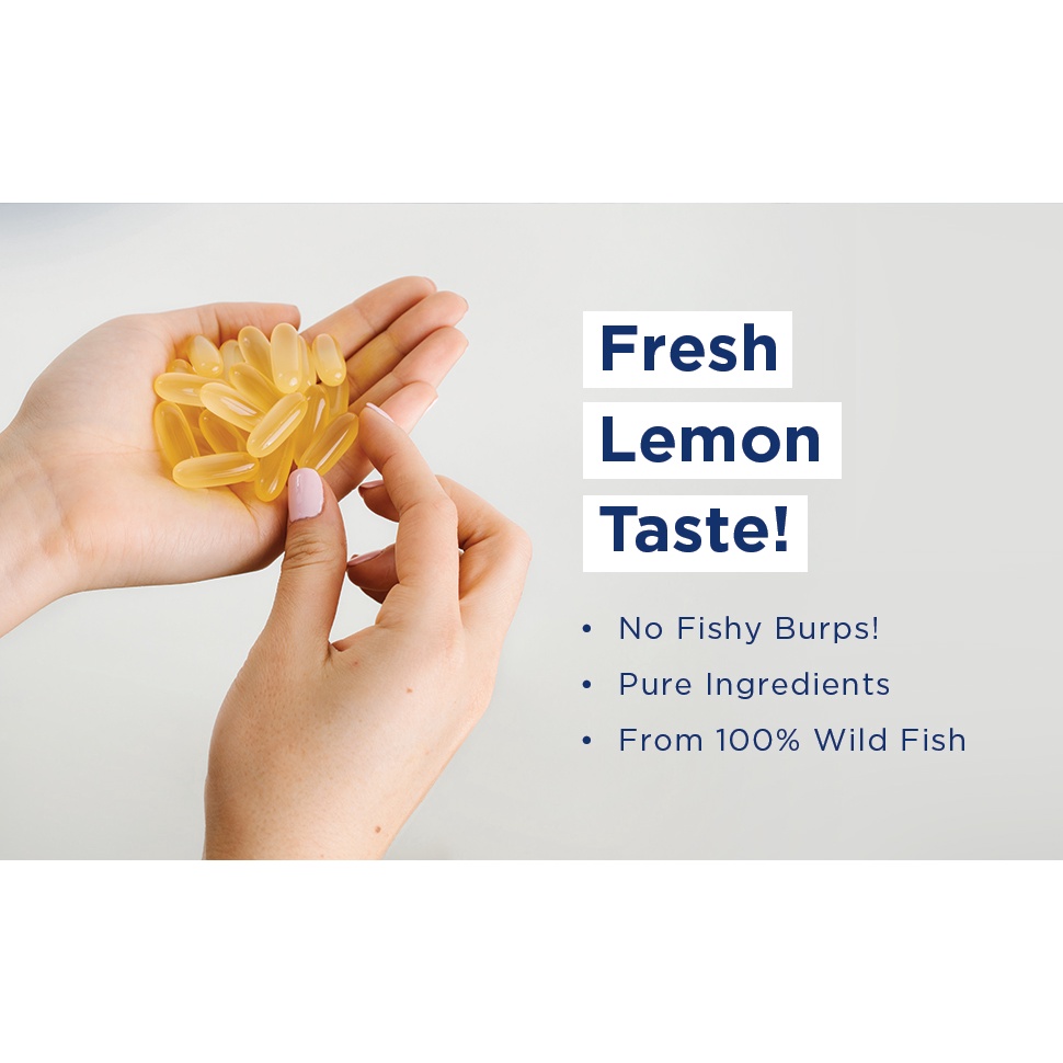 |Mẫu mới| Viên Nordic Naturals Ultimate Omega, Vị chanh - 1280 mg Omega 3 60 viên