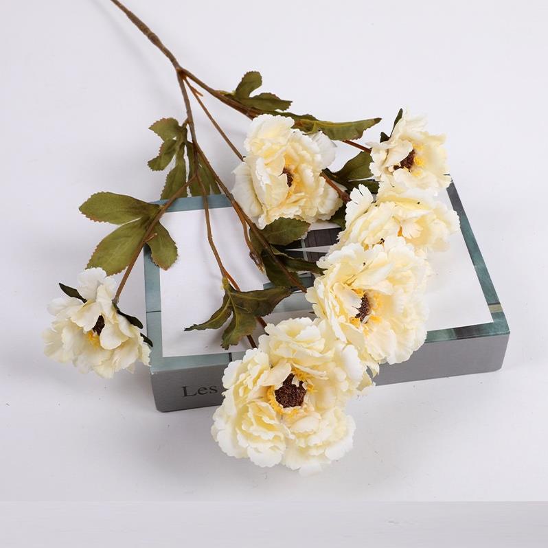 Hoa Giả- HOA MẪU ĐƠN- 1 Cành 6 Bông Dài 69cm