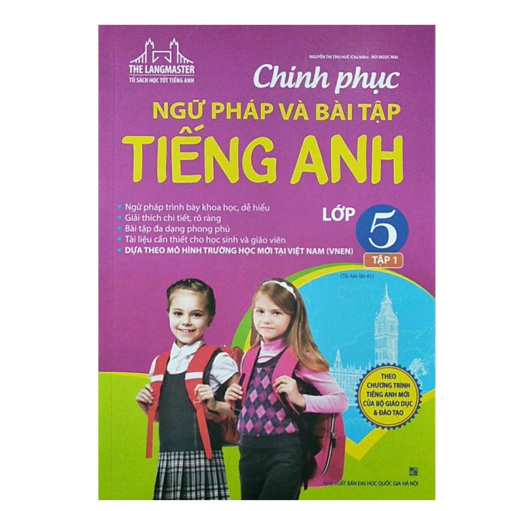 Sách - Chinh phục ngữ pháp và bài tập tiếng anh lớp 5 tập 1