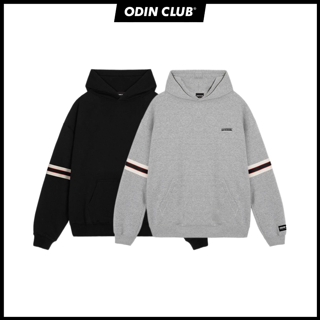 Áo Hoodie Oversize ODIN CLUB Red Lines, Áo hoodie nam nữ form rộng, Local Brand ODIN CLUB