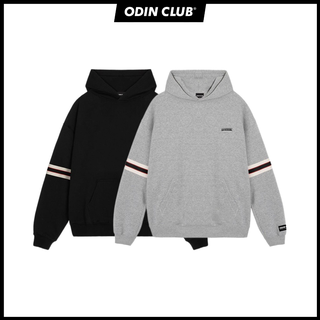 Áo Hoodie oversize ODIN CLUB Red Lines, Áo hoodie nam nữ form rộng