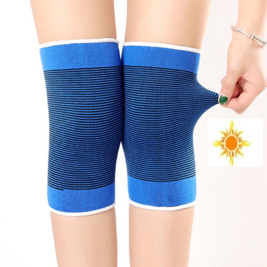 Bó gối, xỏ gối, bảo vệ đầu gối thể thao xanh co giãn