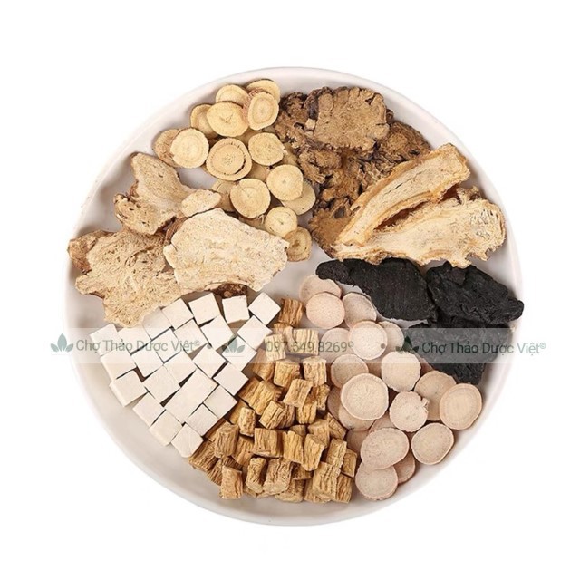 5 Thang Bát Trân Thang (Bồi Bổ Khí Huyết, Suy Nhược Cơ Thể) - Khung Quy, Thục Thược, Sâm Linh, Truật Thảo