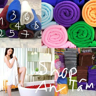 Khăn quấn nguời spa, khăn tắm to 70x140cm rẻ nhất VN