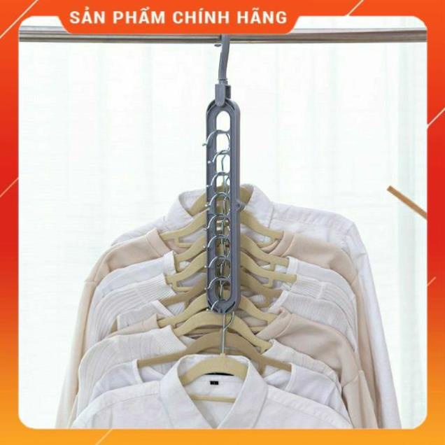 Móc Treo Quần Áo 9 Lỗ Đa Năng