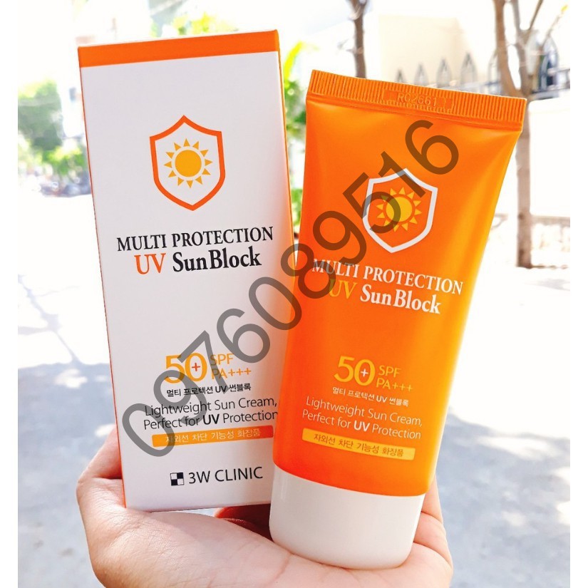 Kem Chống Nắng Hoàn Hảo 3W Clinic Intensive UV Sunblock CreamSPF 50++