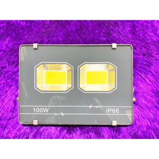 [SALE 10%] Đèn pha 100W chống nước IP66 mõng sáng trắng