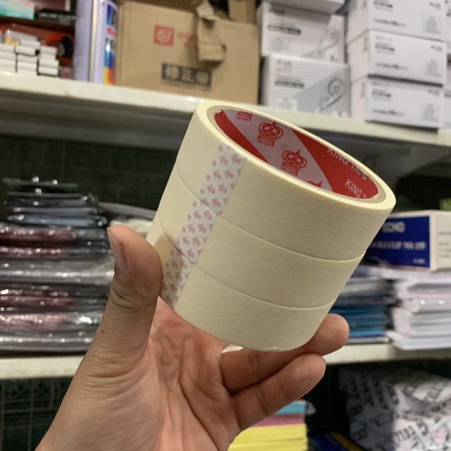3 cuộn Băng keo giấy 2.4cm King Tape