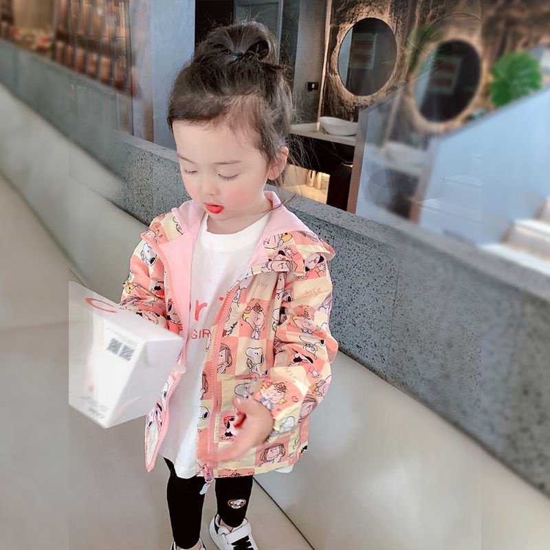 Áo Khoác Gió Có Mũ Trùm Phong Cách Nhật Bản Hàn Quốc Thời Trang Xuân Thu Mới 2022 Cho Bé Gái
