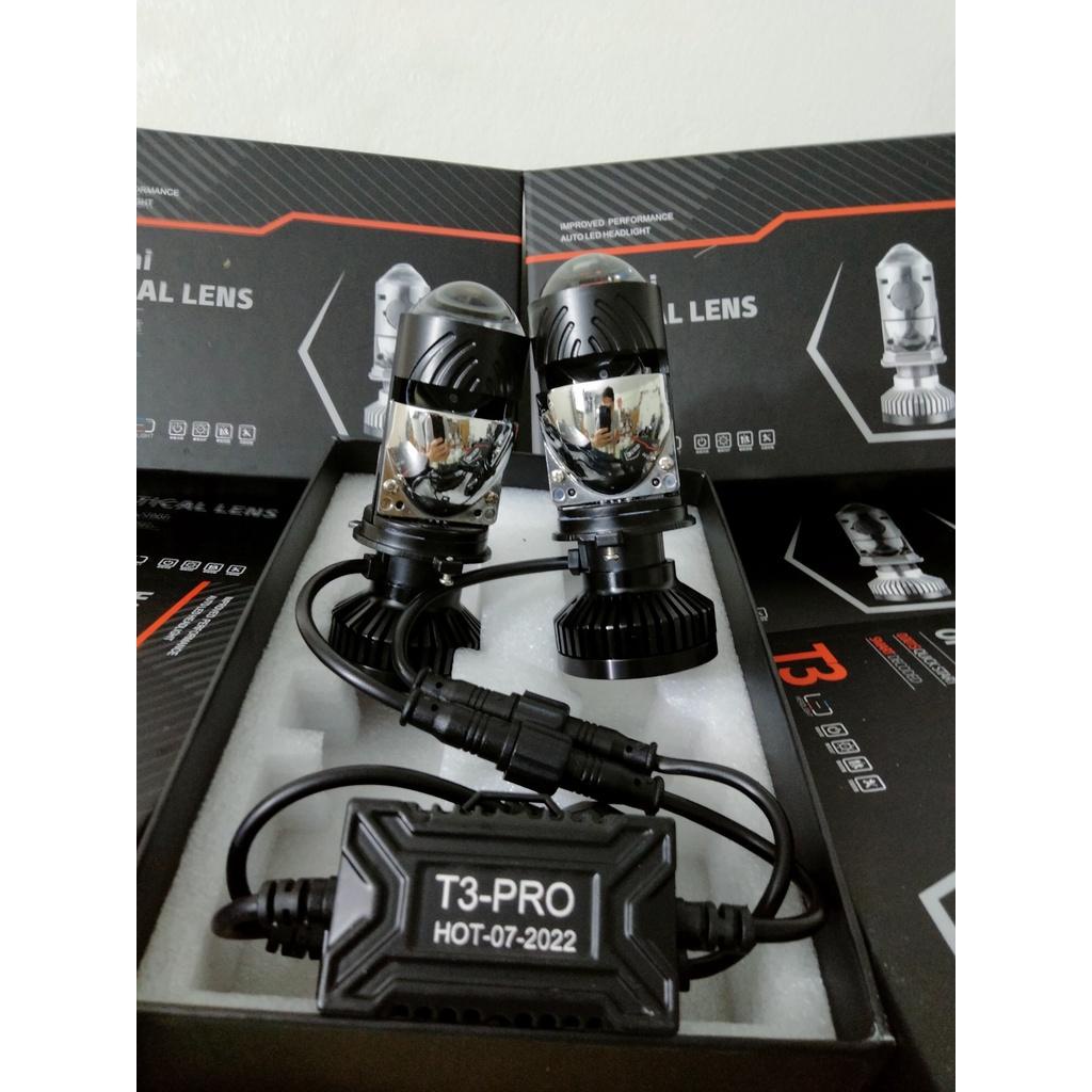 [Ảnh thật] Bi led mini T3-Pro Kính Tím Siêu phẩm 2023 có Màn Chập