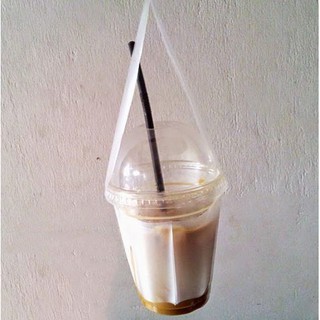 Combo 100 Ly Nhựa, Cốc Nhựa Cứng Có Nắp Dùng 1 Lần, Ly Nắp Cầu Đựng Trà Sữa, Cafe